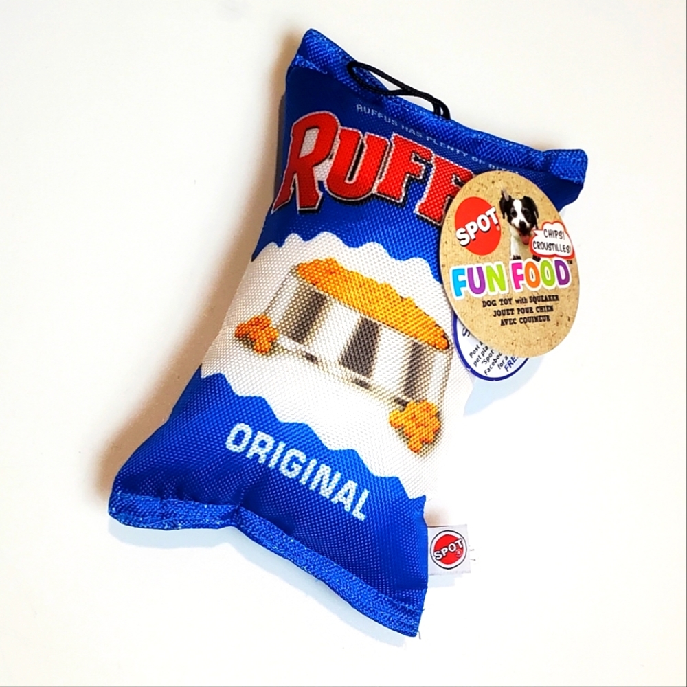 Ruffus Chips Squeaky Dog Toy